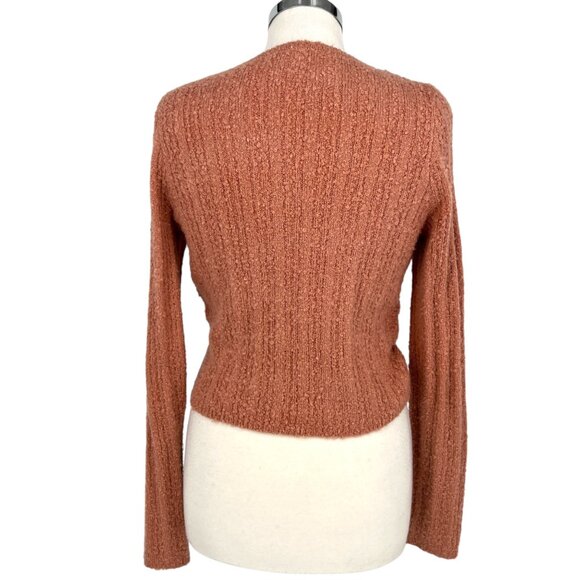 Le Lis Collection Textured Wrap Sweater Pink Size Medium - Picture 8 of 11